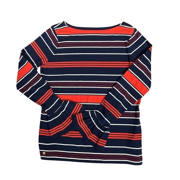 Lauren Ralph Lauren Striped Bell-Cuff Top,Red, White, Blue, Size Women’s 1X - Picture 4 of 12